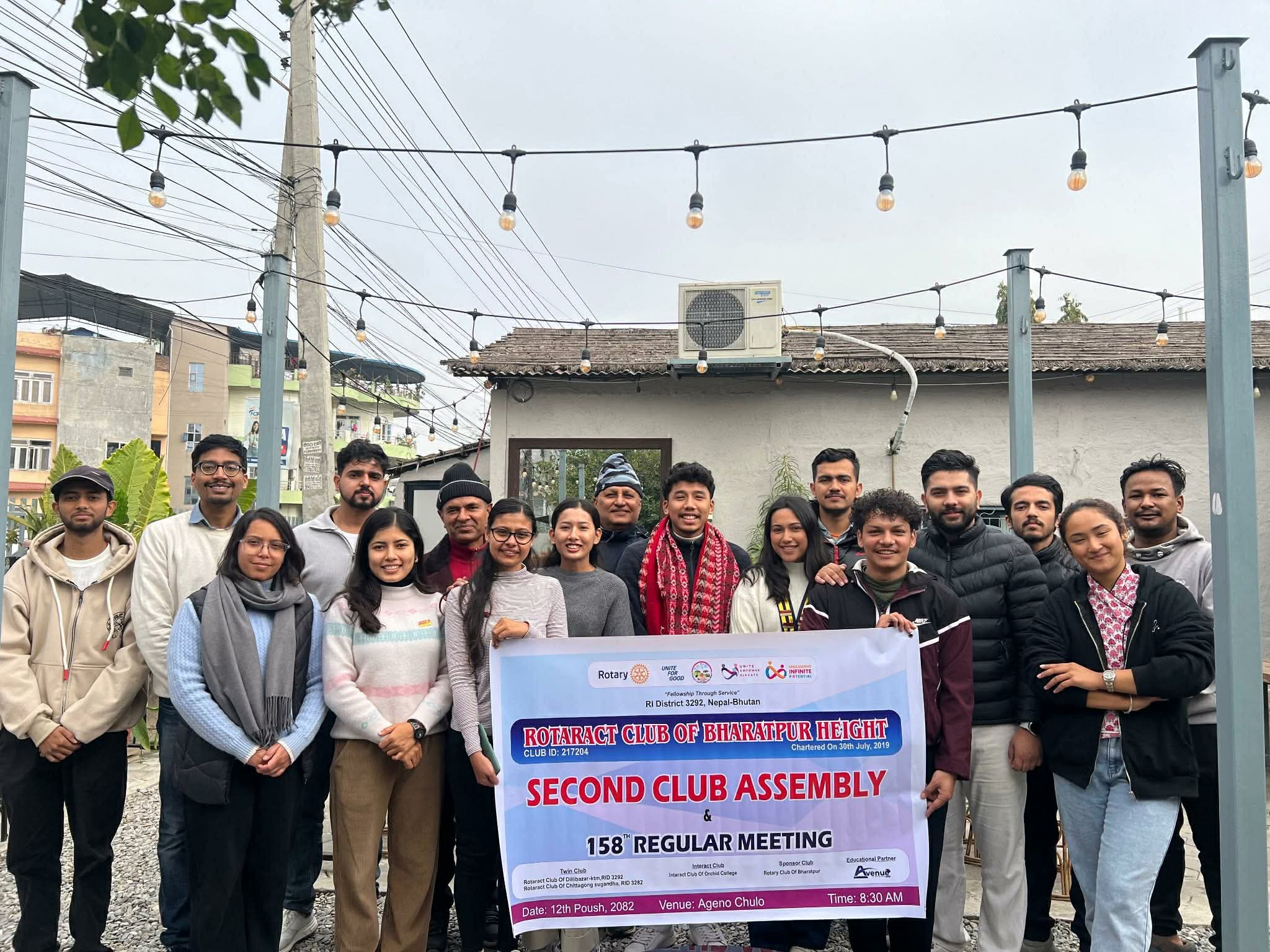 रोट्र्‍याक्ट क्लब अफ भरतपुर हाईटको अध्यक्षमा अंकित श्रेष्ठ चयन