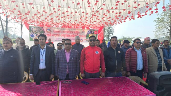 रत्ननगरमा सातौं राष्ट्रपति रनिङ शिल्ड शुरु