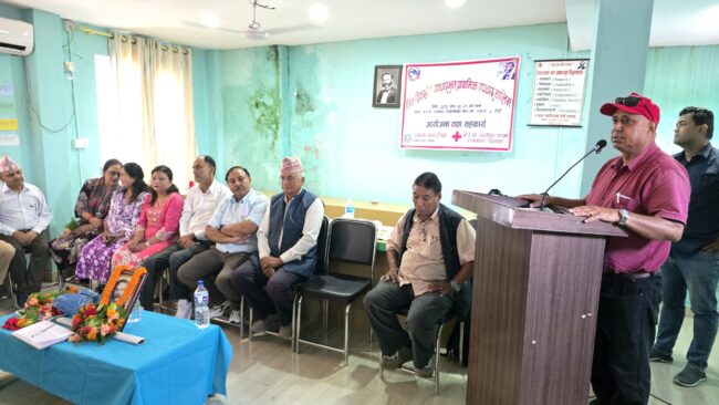 रत्ननगरमा शिक्षक नायकहरूका लागि तीन दिवसीय आधारभूत प्राथमिक उपचार तालिम सुरु