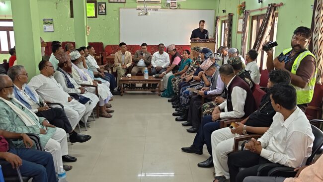 धनुषामा सर्वपक्षीय बैठक सम्पन्न, सद्भाव र्याली निकाल्ने निर्णय