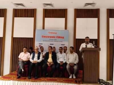 चितवनमा आयकर तथा मूल्य अभिवृद्धि कर सम्बन्धी ‘इलेक्ट्रोनिक फाईलीङ’ तालिम सम्पन्न